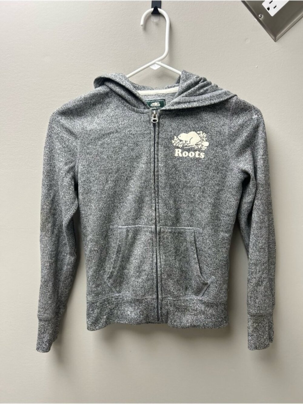 Roots Kids Original Salt & Pepper Zip Up Hoodie